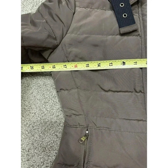 ZARA Faux Fur Hooded PUFFER DOWN Parka Anorak Jacket Medium Outdoor Hike Travel - Picture 9 of 13